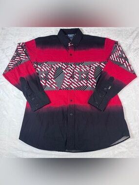 Vintage Brooks & Dunn Panhandle Slim Men’s Western Shirt 16.5/34 Made USA